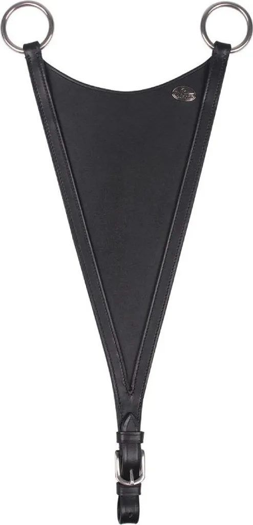 Fourche de martingale fermée QHP noire en cuir taille Full pur-sang pro