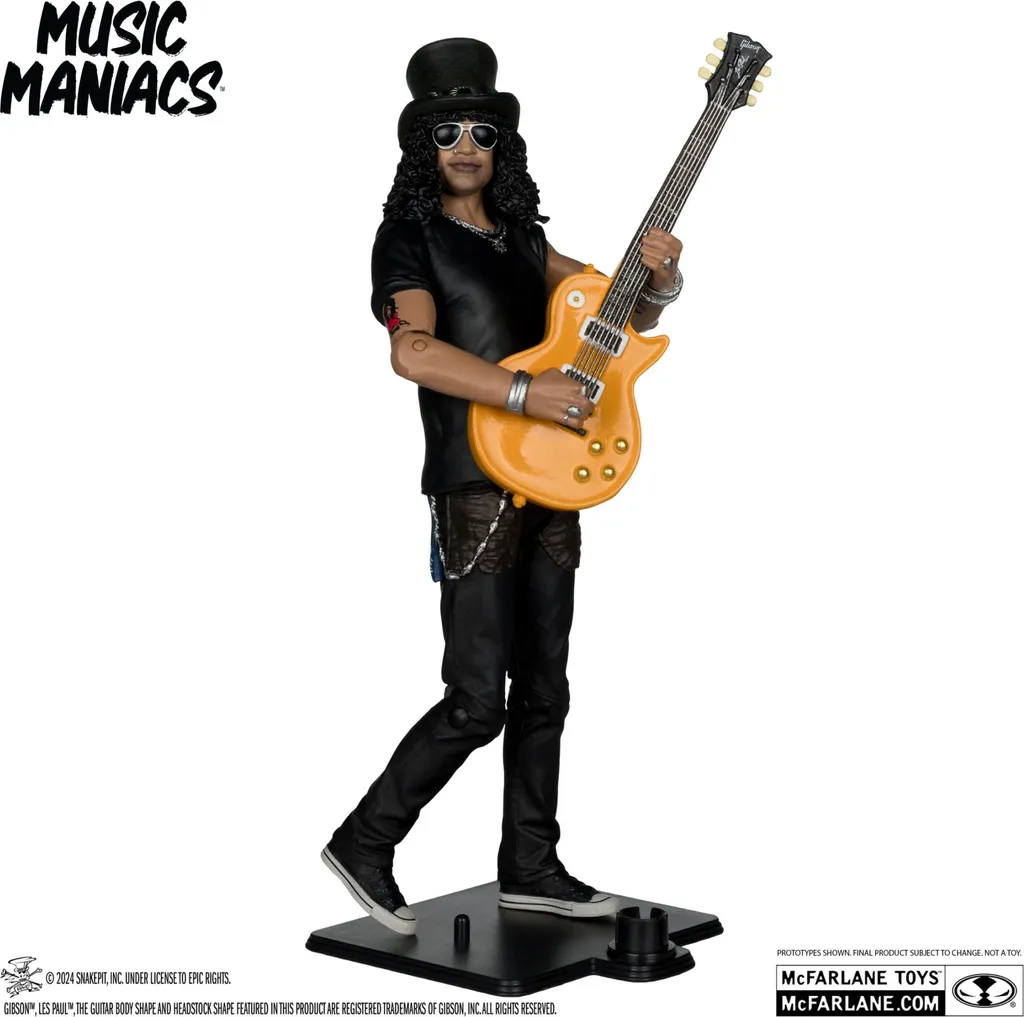 Music Maniacs Slash Action Figure 15 cm - Figurine Articulée Rock