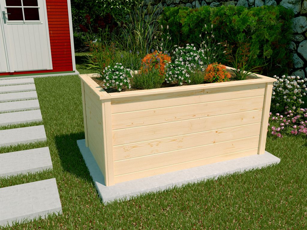 weka Pflanzkasten Hochbeet aus Holz, 133 x 72 , 19 mm Produktbild 