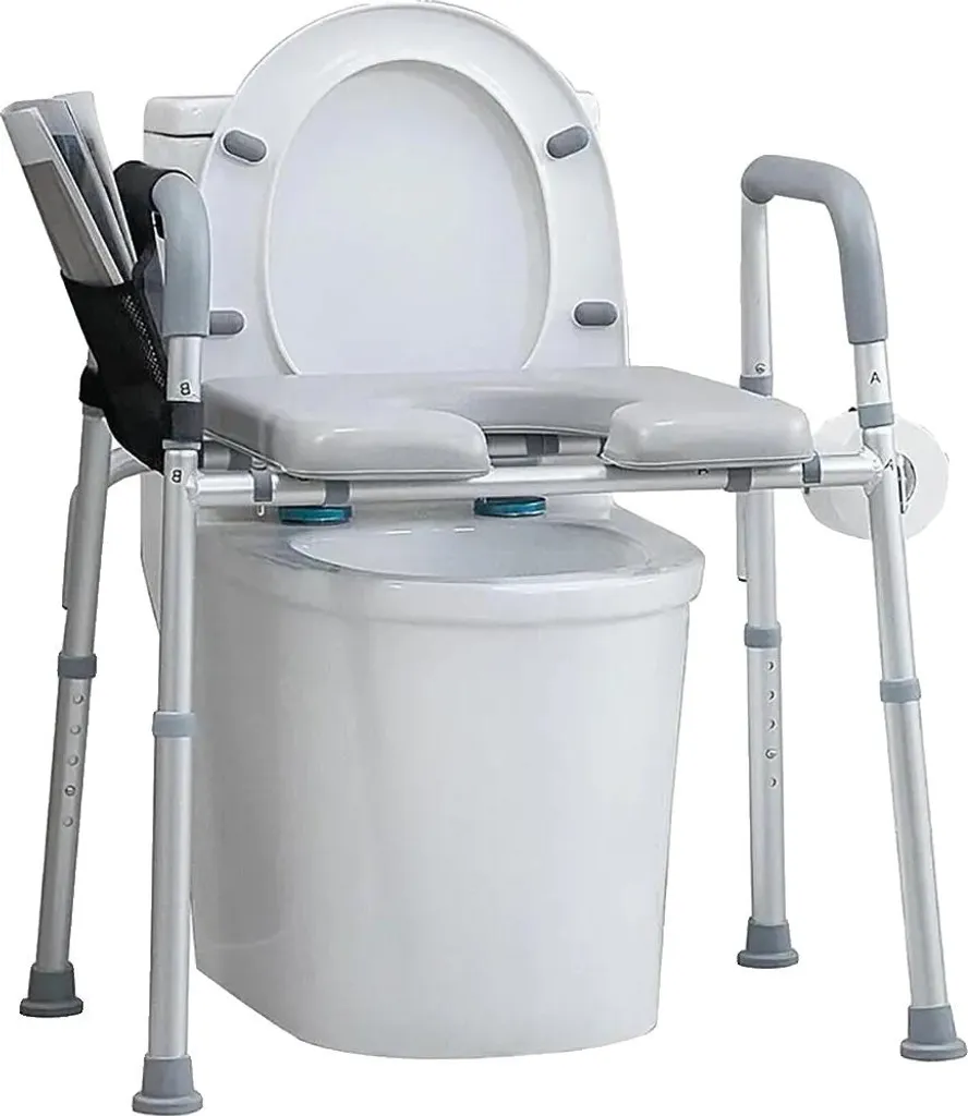 Aide à la levée pour WC : siège surélevé réglable, montage sans outil 300lb