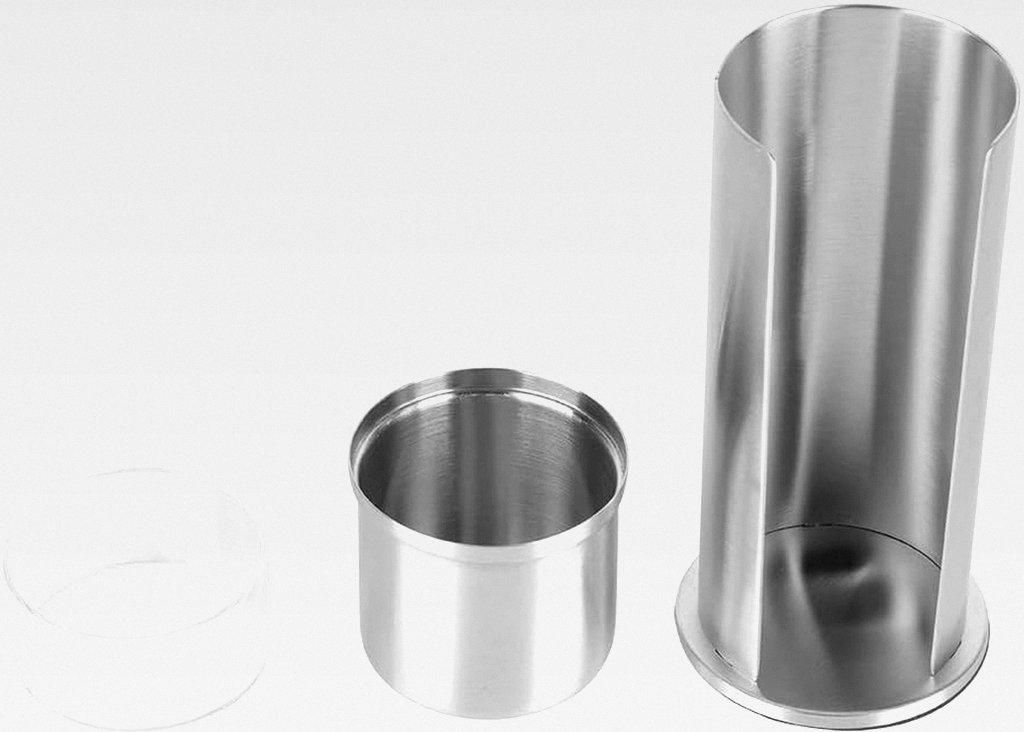 Wattepads Aufbewahrungsbox, Edelstahl Kosmetik Organizer für Schreibtisch mit Dekorativer Gestaltung