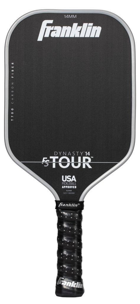 Franklin Pickleball Schläger - Carbonfaser Racket - 14mm - Grau