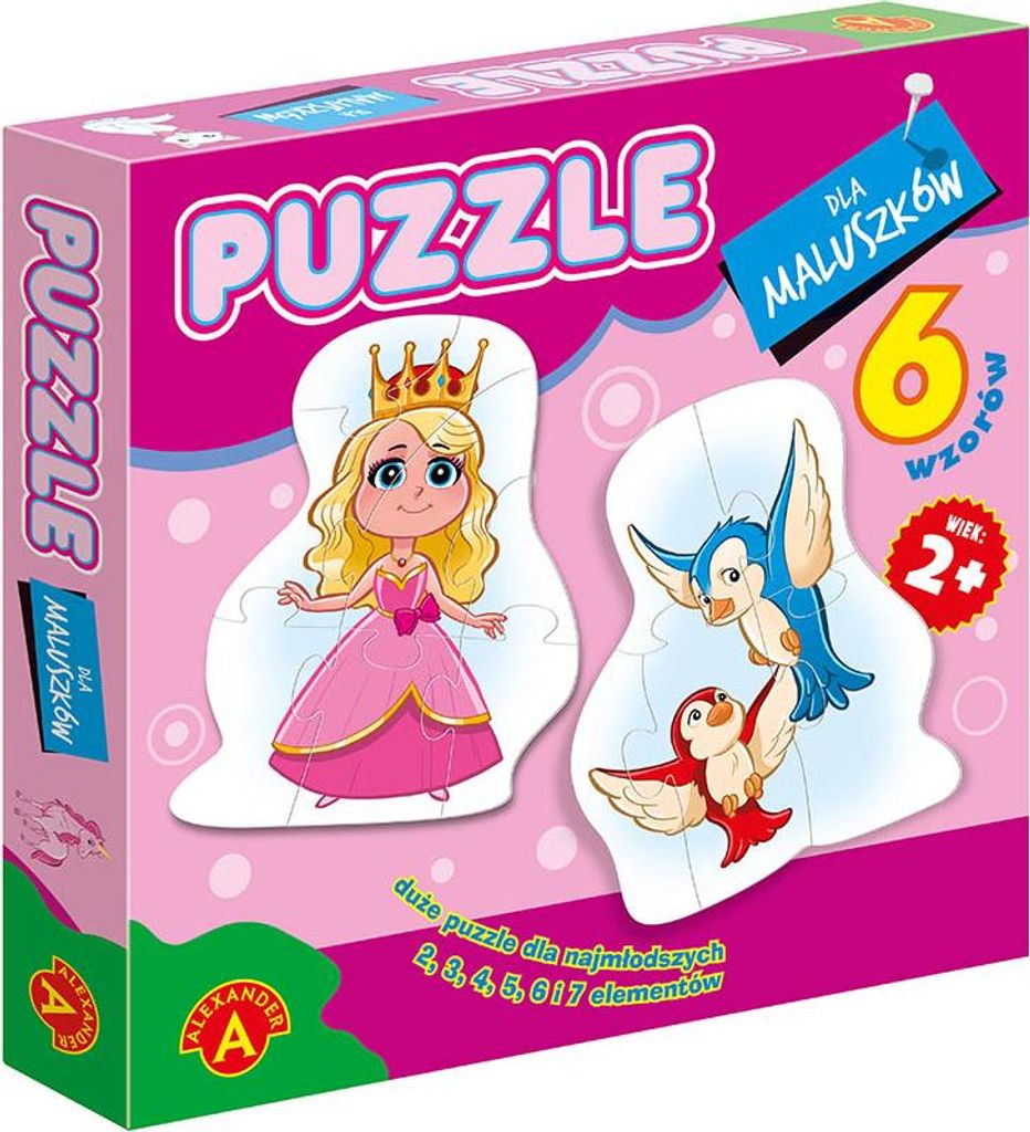 ALEXANDER Baby-Puzzle Prinzessin 6v1 (2-7 Teile)