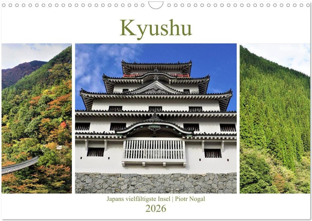 Kyushu - Japans vielfältigste Insel (Wandkalender 2026 DIN A3 quer), CALVENDO Monatskalender