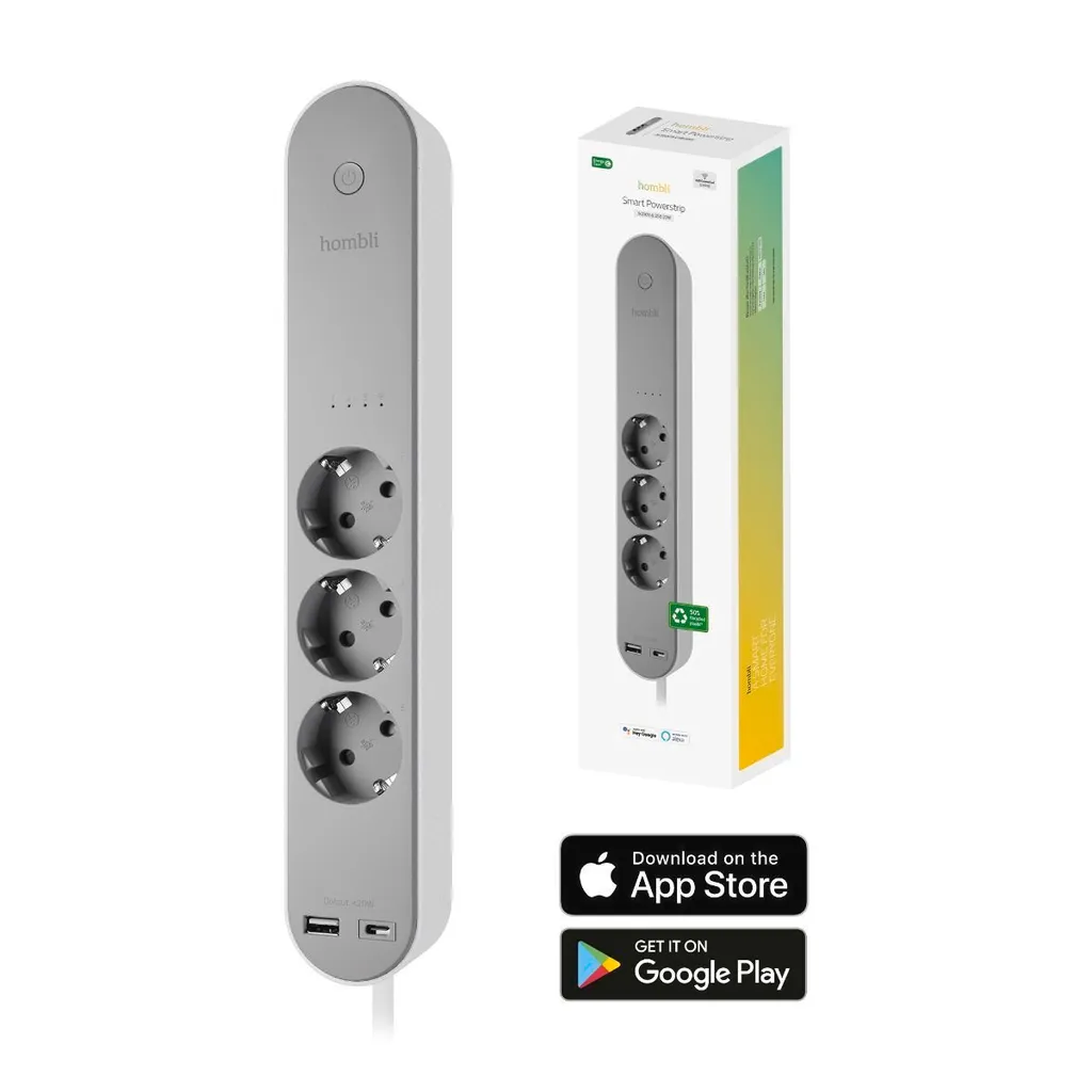 Multiprise Connectée WiFi avec Moniteur d'Énergie et Ports USB C