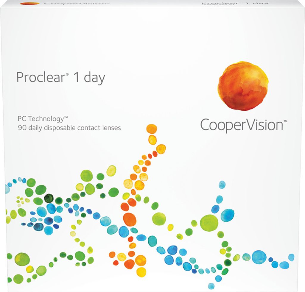 Proclear 1 day - 90 daily lenses - Sph: +3.75, BC: 8.7, D: 14.2