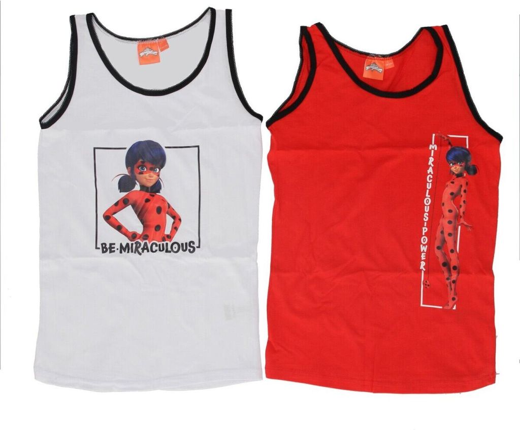 Miraculous Ladybug Unterhemd 2er Pack 100% Baumwolle für Produktbild 