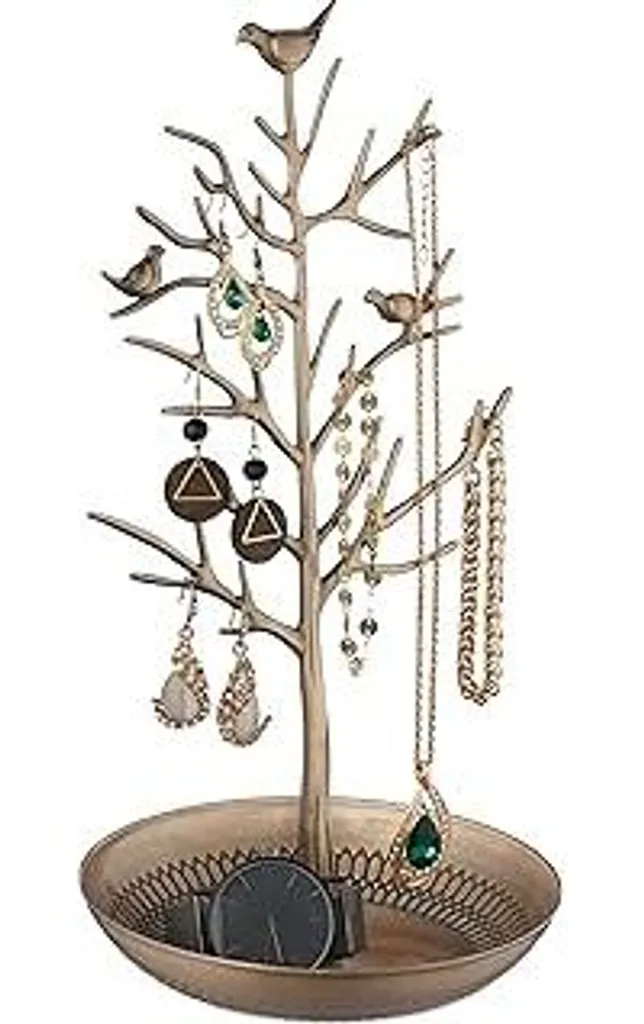 Portagioie Albero di Design Oro 30cm | Porta Collane e Bracciali Moderno