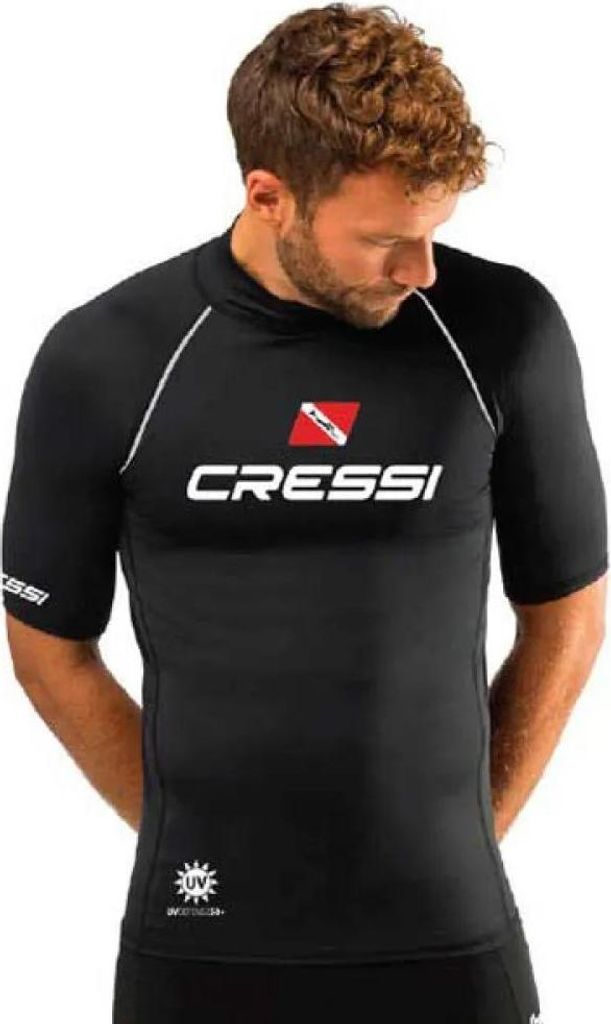 Cressi Spa Diving 2024 Kurzarm-rash Guard Schwarz M Herren Schwarz M