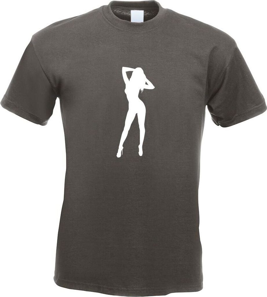Kiwistar - T-Shirt - Graphit - y Girl Motiv Bedruckt Funshirt Design Print - mit Motiv Bedruckt - Funshirt Design - Sport - Freizeit - Herren - XXL