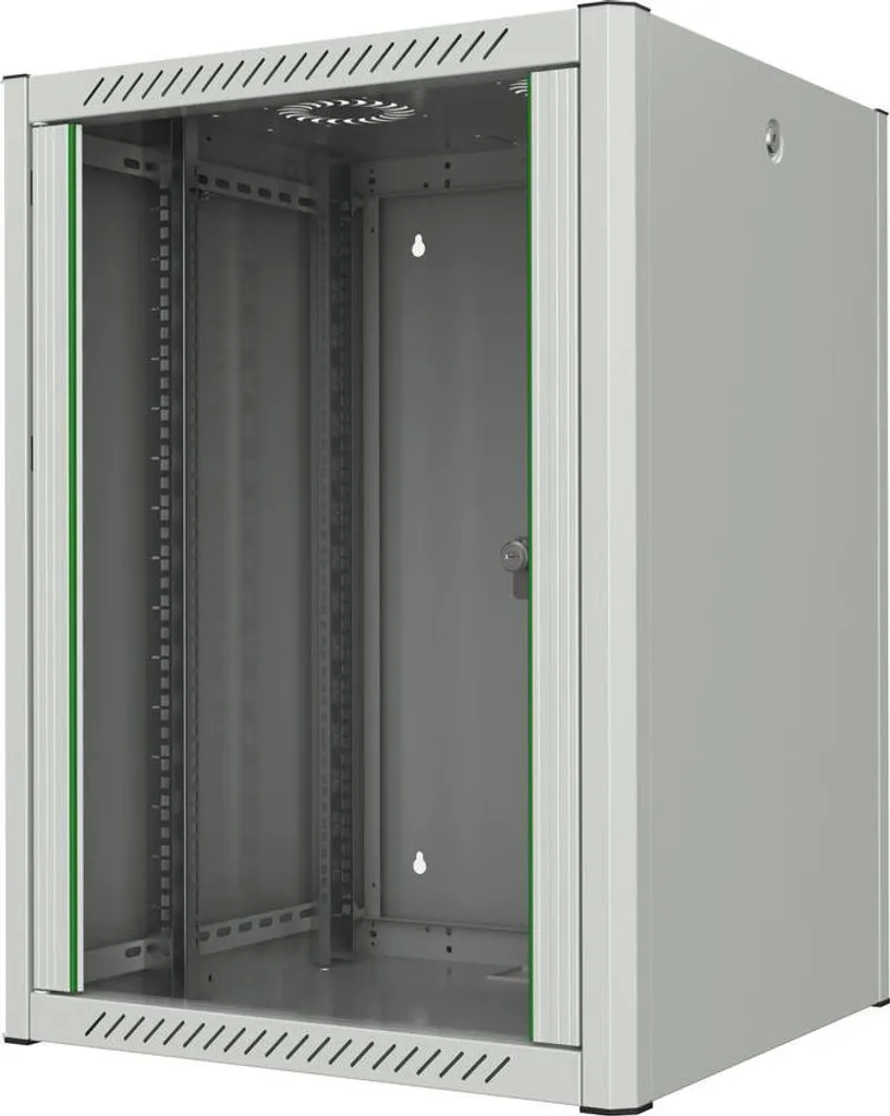 Armoire Réseau 16U Blanche 600mm de Largeur Lanview Haute Qualité