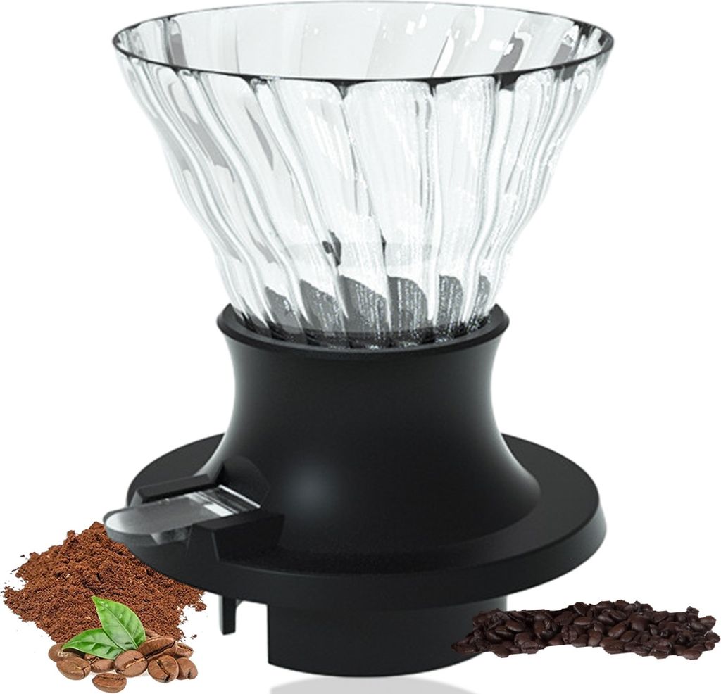 Glas-Kaffeetropfer, Übergieß-Kegel-Kaffeemaschine, Zubehör für langsames Brühen für Home Cafe Restaurants