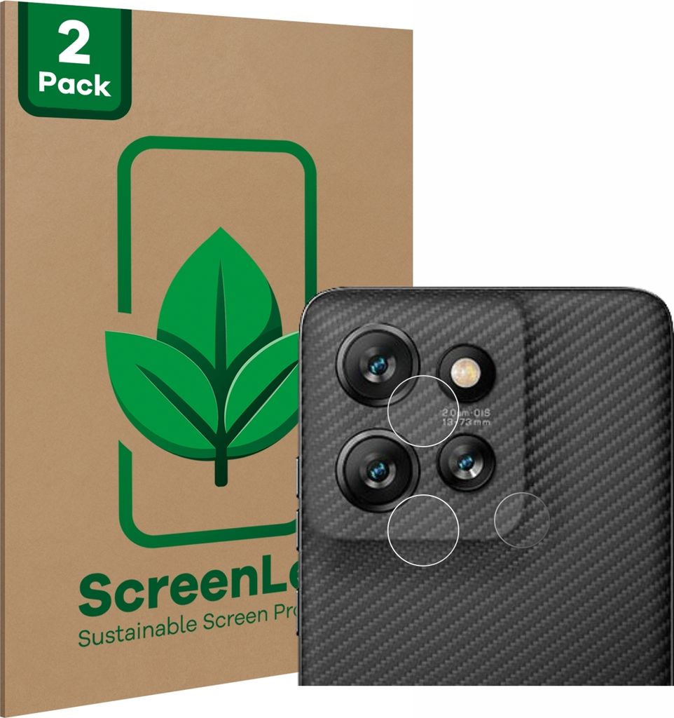 2x ScreenLeaf Schutzfolie für Motorola ThinkPhone 25 (NUR Kameraschutz) nachhaltiger Displayschutz Display Schutz Folie Klar Transparent
