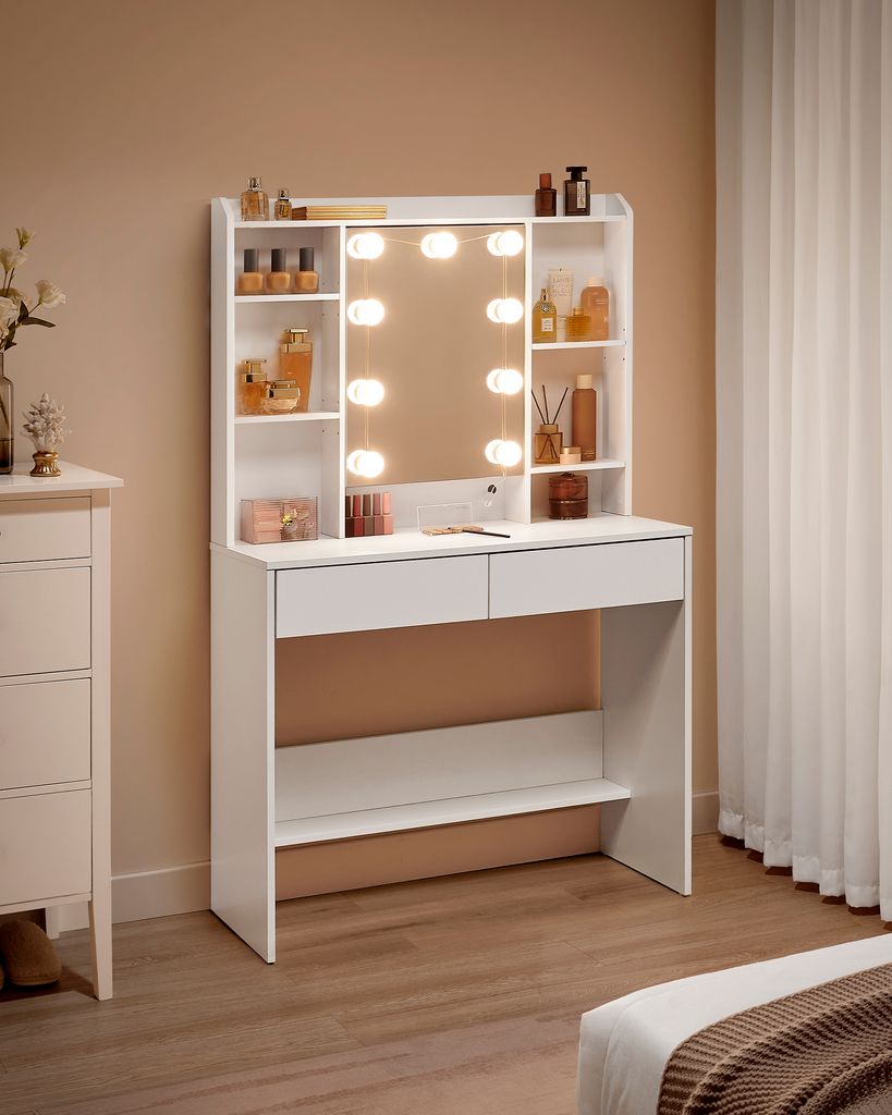Toaletní stolek VASAGLE s 9 LED světly, 3 nastavitelné Obrázek produktu 