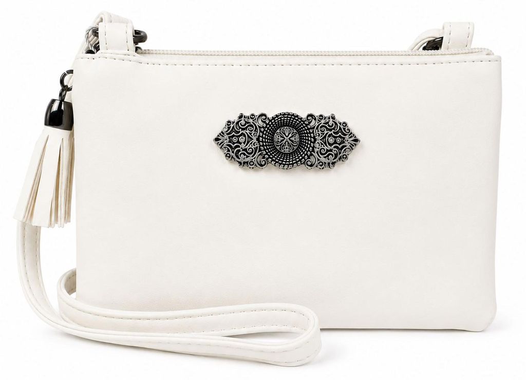 Trachten Handtasche "Sofia" - Dirndl Umhängetasche | Weiß Produktbild 