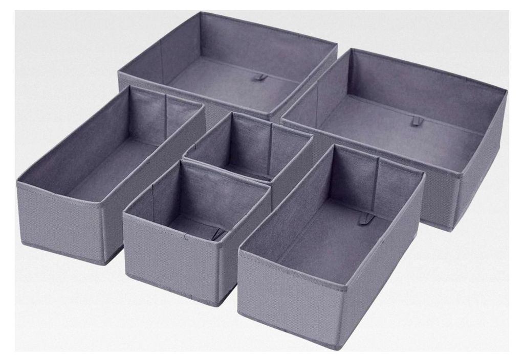 Faltbare Aufbewahrungsbox aus Stoff für Schrank, Kommode und Schublade, Organizer, Würfelkorb, Behälter mit Trennwand für Unterwäsche, BHs, So...