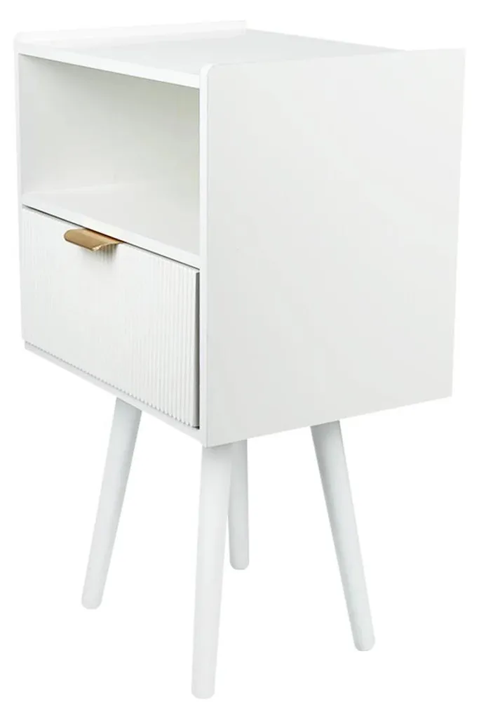 Table de chevet compacte blanche : la solution gain de place par excellence