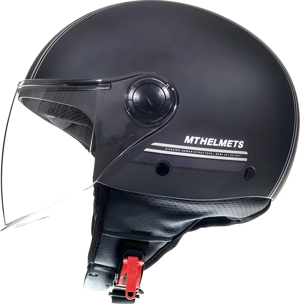 Casque de moto jet MT Street pour trajets quotidiens et boulot S