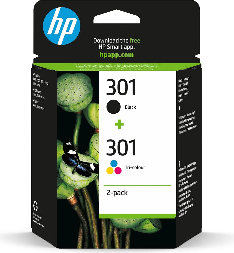Original Multipack hp 301 (N9J72AE) für hp schwarz/farbig Produktbild 