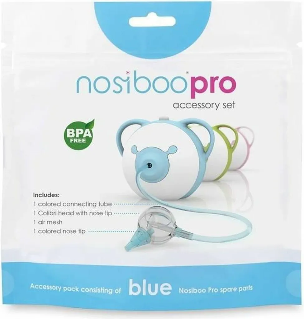 Set d'Accessoires Nosiboo Pro pour Mouche-Bébé Électrique Bleu et Vert - 2