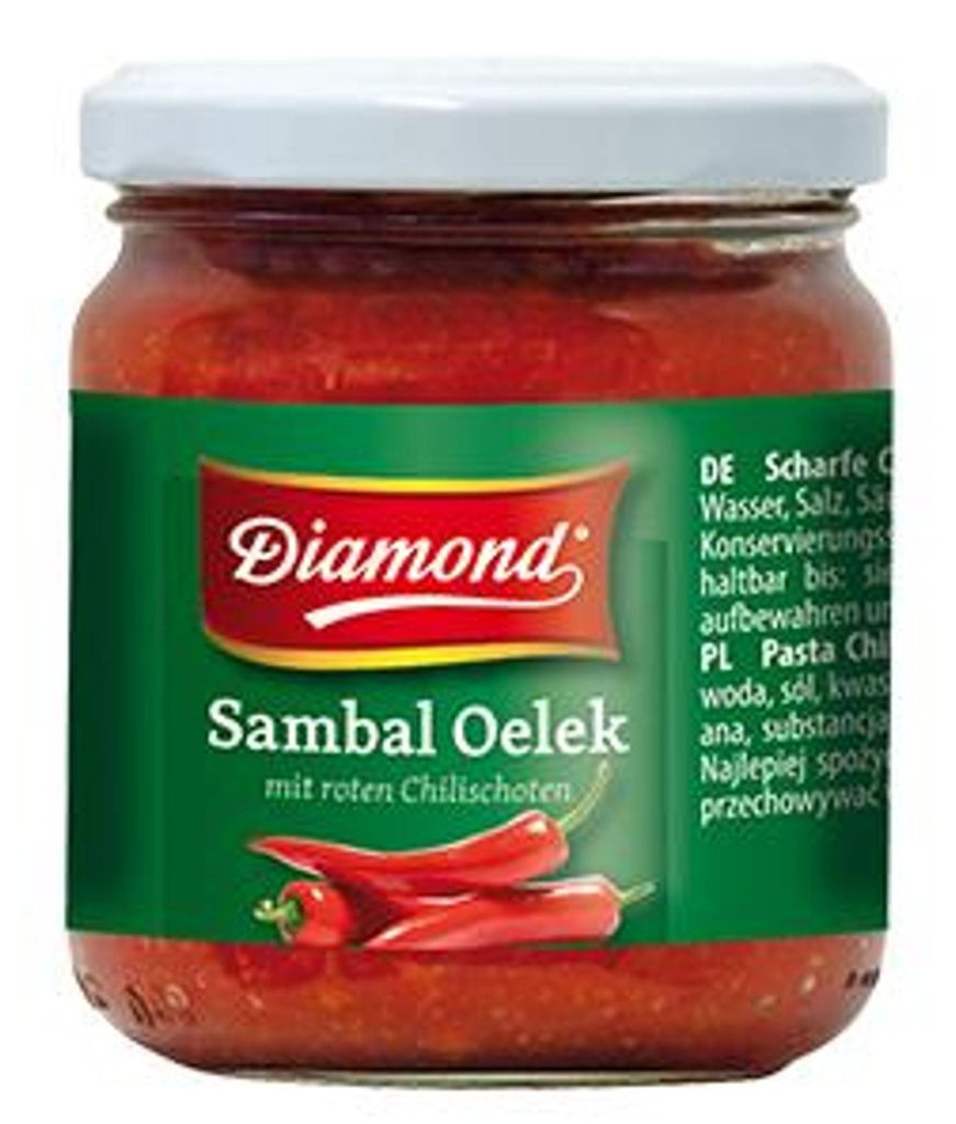 Diamond Sambal Oelek 200 g di peperoncino fresco macinato Immagine del prodotto 