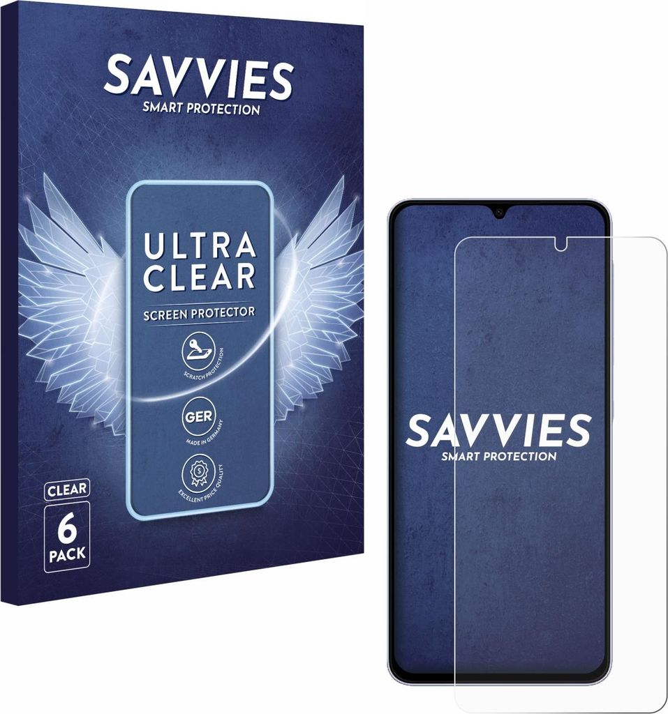 6x Für Samsung Galaxy A07 4G Schutzfolie Savvies Displayschutz Display Schutz Folie Klar Transparent