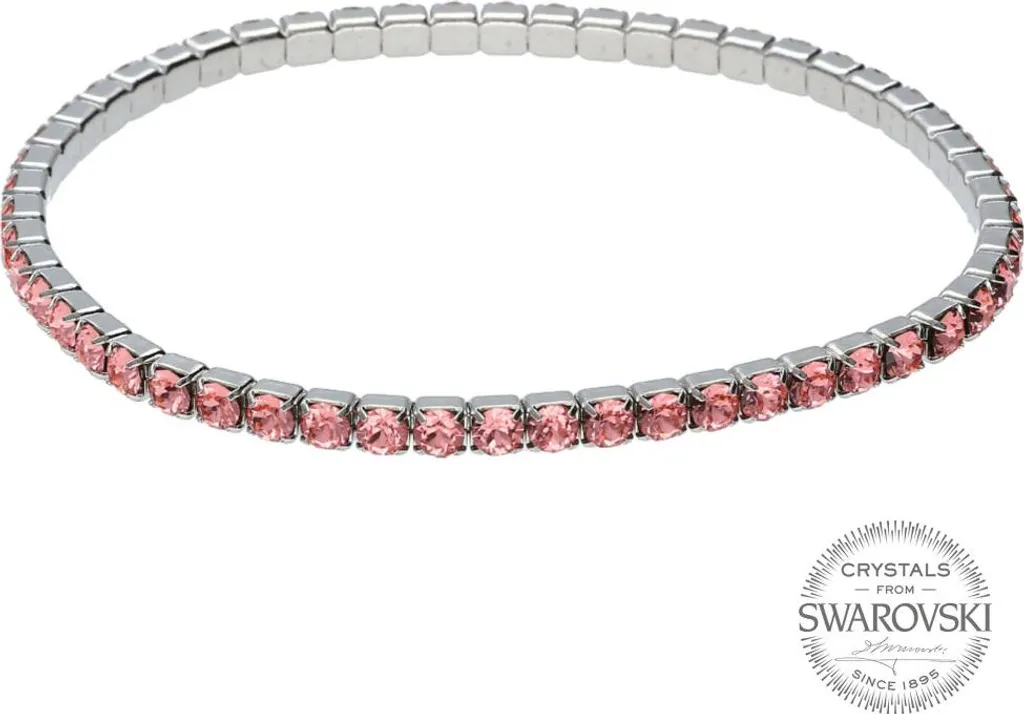 Bracelet chaîne femme en cristaux Rose Peach 1459573 brillant chic
