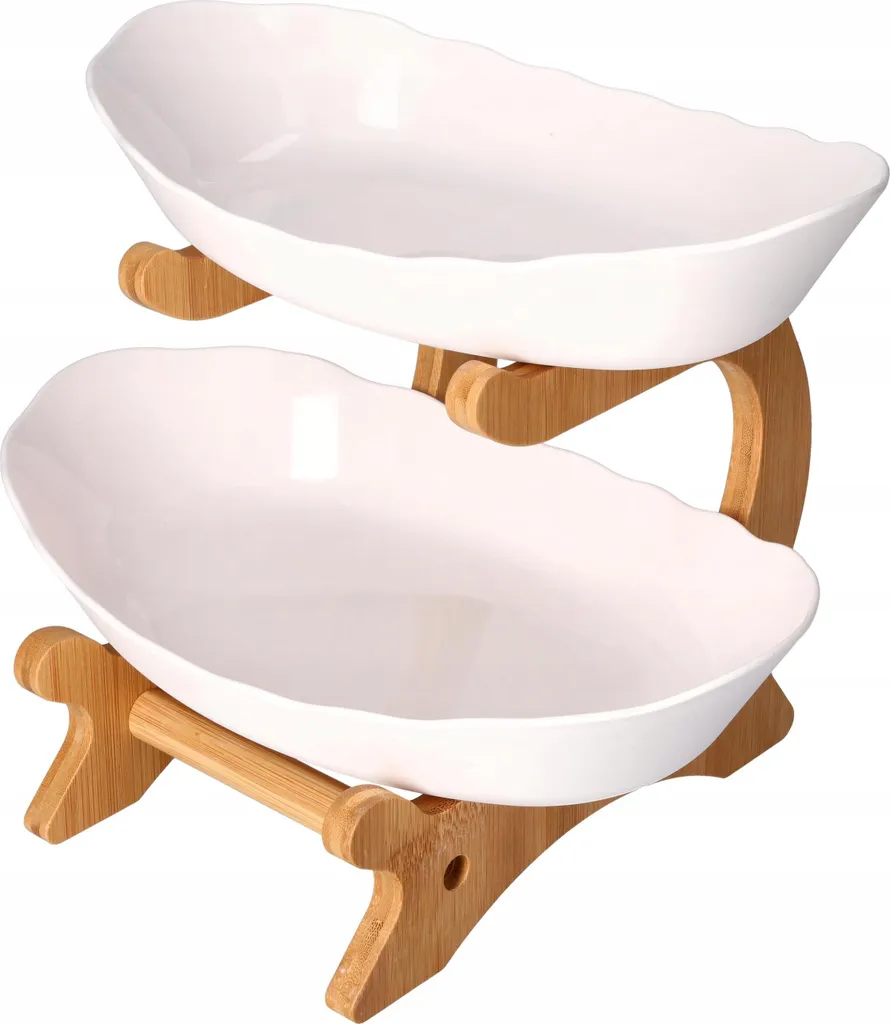 Gagnez de la place sur votre table avec ce support fruits bambou blanc