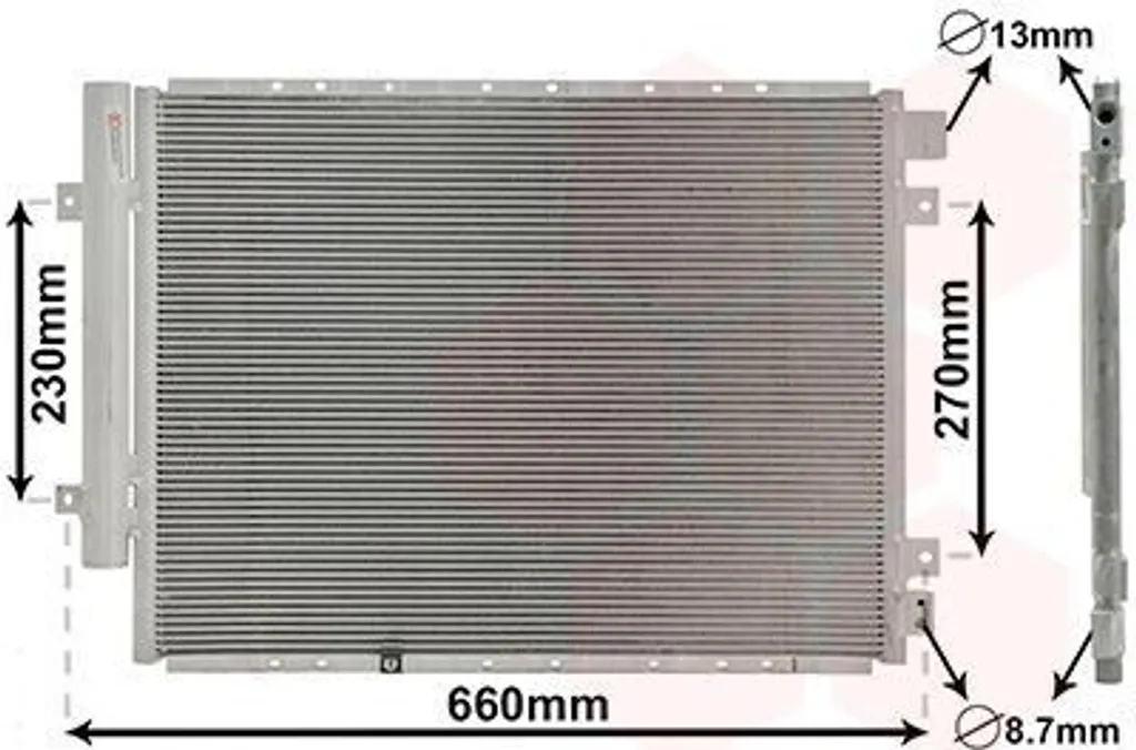 Condenseur climatisation haute performance VAN WEZEL pour KIA SORENTO