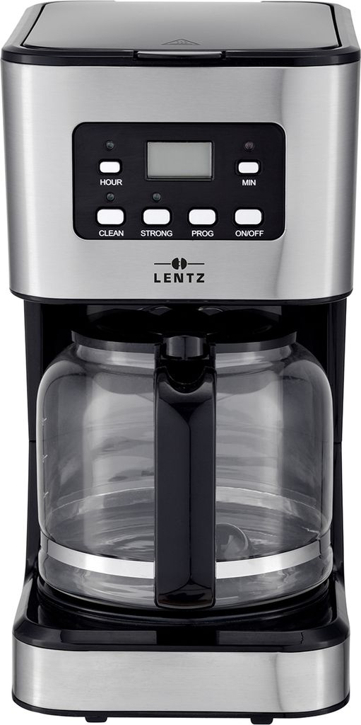 Lentz Kaffeemaschine, 1,5L, Timerfunktion, wiederverwendbarer Filter