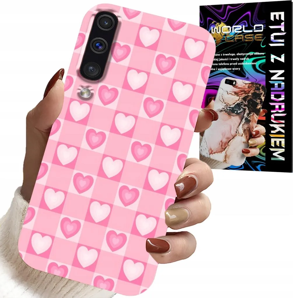 Kit Protezione 360° Samsung A50 A30S: Cover Rosa Hearts e Vetro 9H
