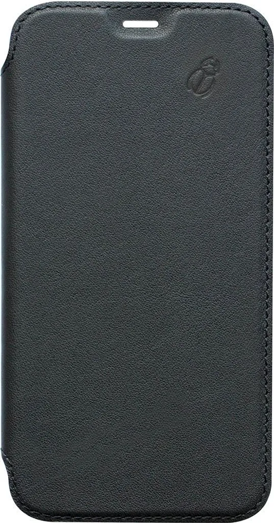 Beetlecase Ectfblk Etui Folio iPhone SE 2020 8 7 6 en Cuir Noir Transparent