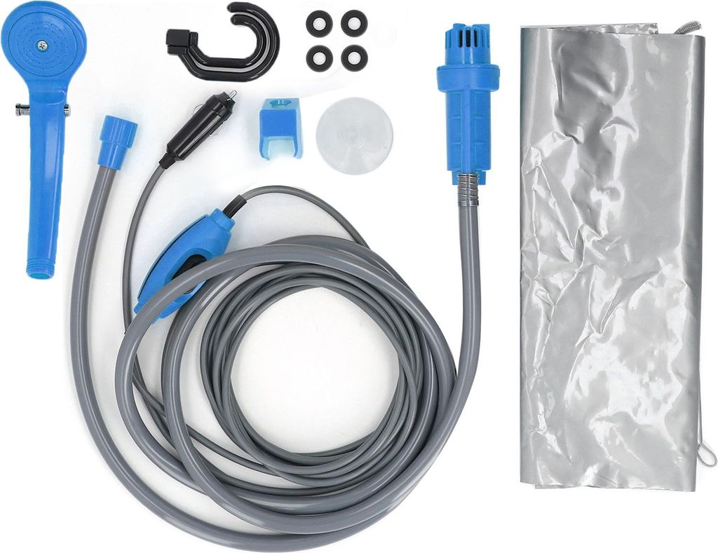 Auto Dusche, 24V 36W Tragbar, Fahrzeug-Duschkit Mit Pumpe, Für Camping Autowäsche Bewässerung, Blau