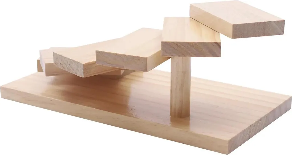 Support sushis bois pour buffet et réception plateau 7 niveaux escalier