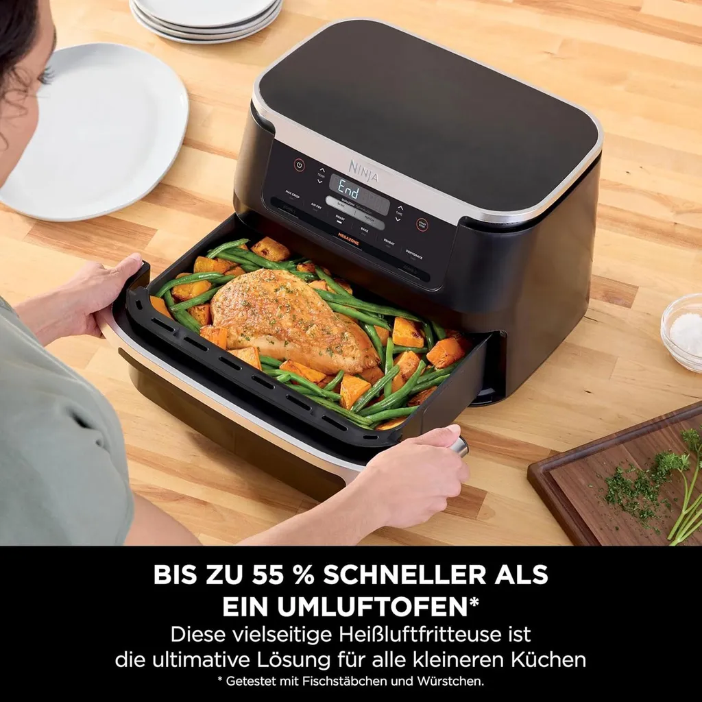 Friteuse sans huile Ninja AF550EU à double compartiment 2470W - 10