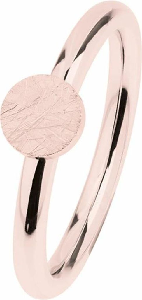 ERNSTES DESIGN Damen Ring R473 Edelstahl rosé vergoldet 55