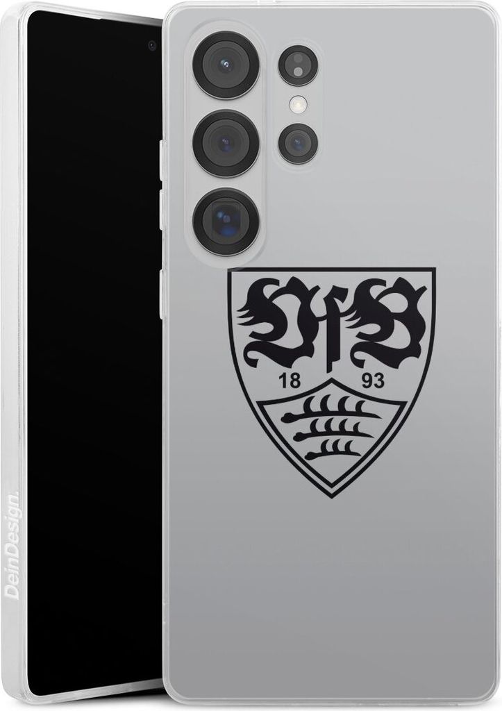 DeinDesign Slim Hülle für Samsung Galaxy S25 Ultra Silikon Case Ultra Dünn Handyhülle Logo Offizielles Lizenzprodukt VfB Stuttgart