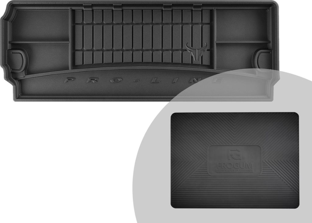 FROGUM ProLine 3D Gummimatte Exklusive Auto Kofferraummatte Kofferraumwanne für Nissan Pathfinder 2005-2014
