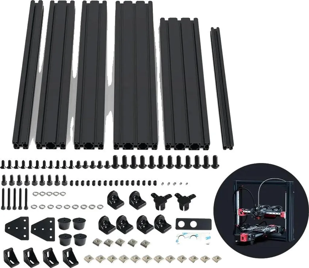 Kit cadre aluminium 2020 pour construction de graveur laser CNC