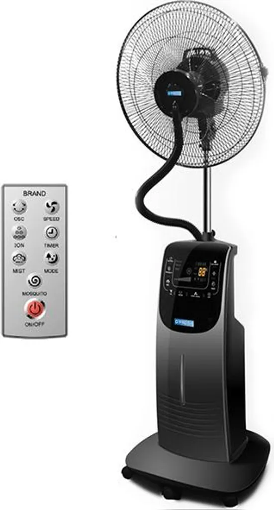 Brumisateur ventilateur sur pied 135cm pour rafraîchir le salon