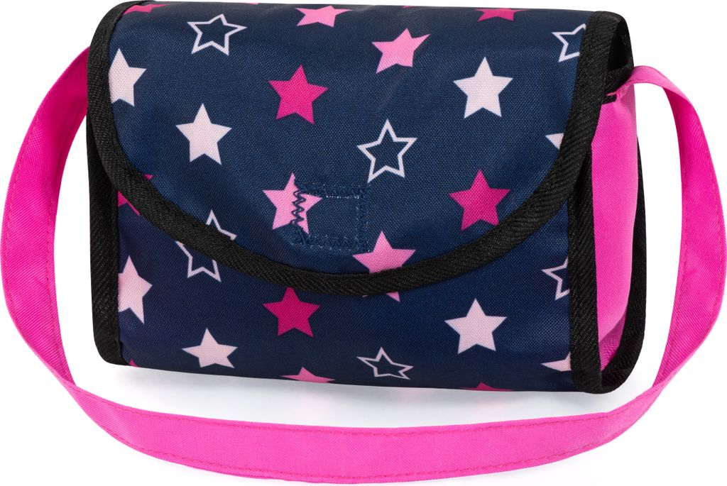 Kinderwagen für Zwillinge navy blau mit Tasche