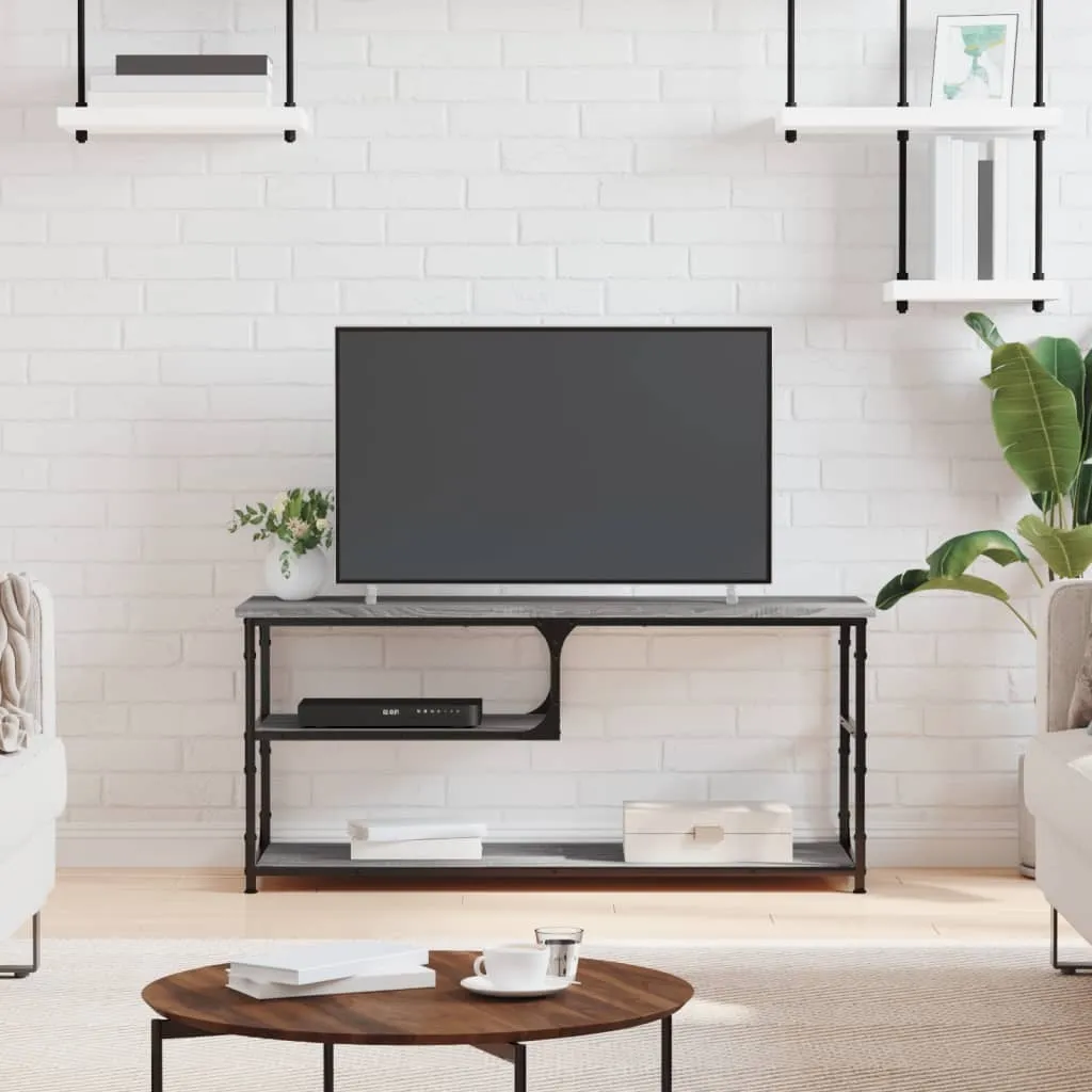Mobile TV Low Cost Qualità Premium 103x38 | Grigio Sonoma e Acciaio
