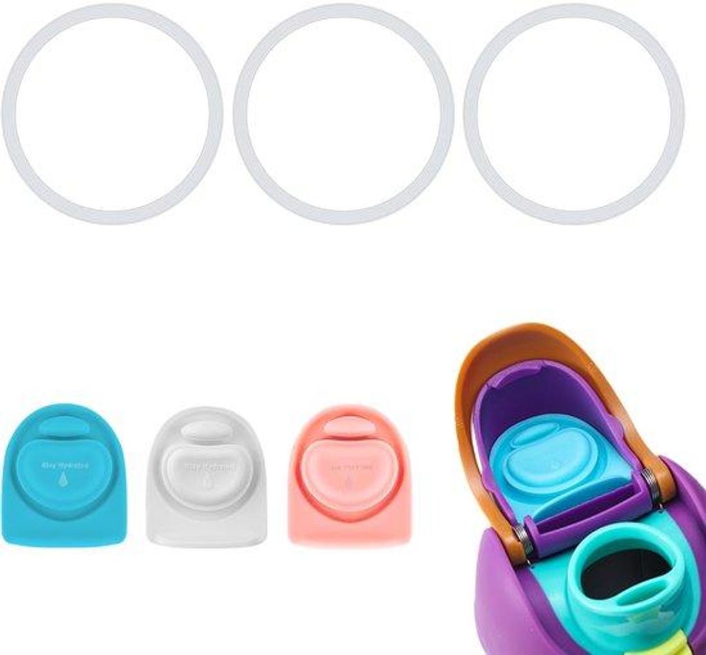 Silikon Sealing-Ring-Set ohne BPA - geeignet für Wasserflaschen