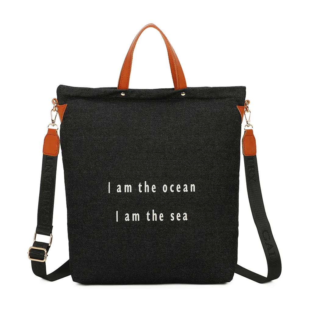 Borsa Gallantry Seabag in Jean Nero - Offerta Imperdibile Shopping Bag