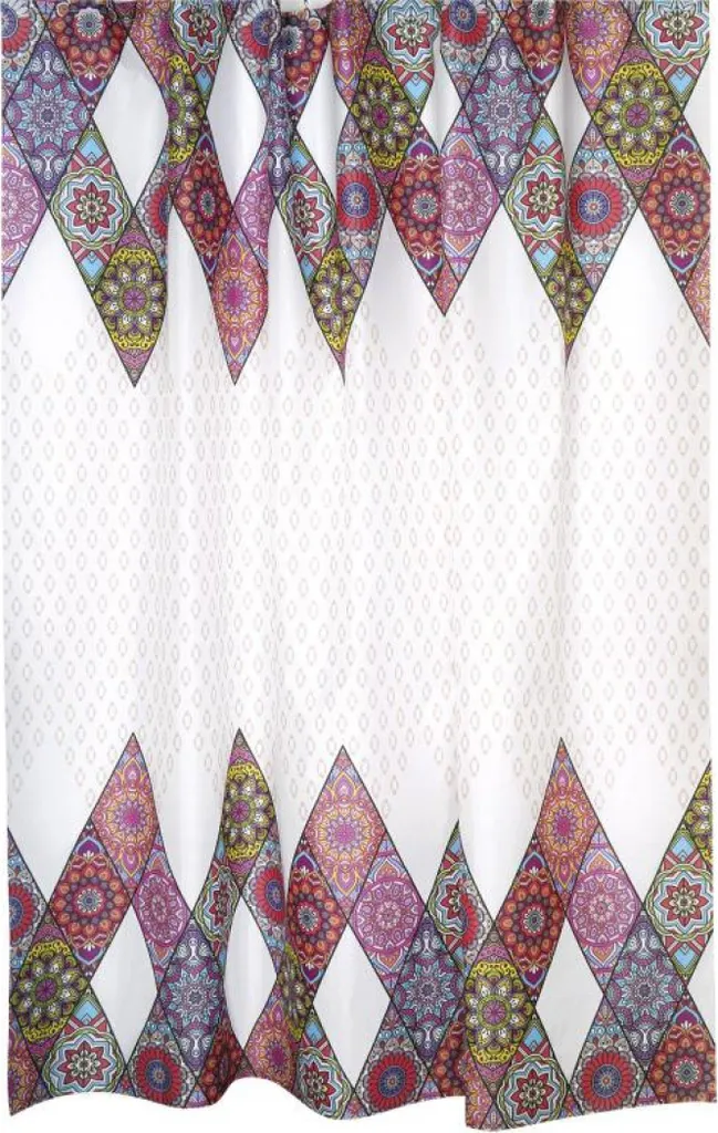 Tenda Doccia Mandala Rosa - Benessere e Meditazione nel tuo Bagno