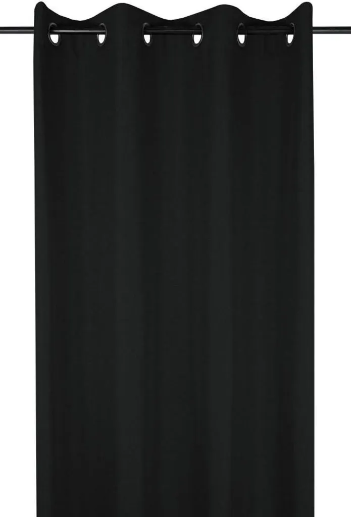 Tenda STOF BEA 140x260 Nero: Eleganza Filtrante con Occhielli Metallo