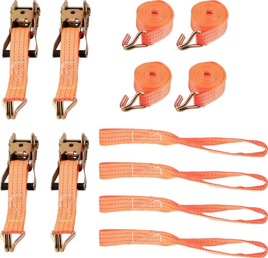 4x 2T Spanngurt Radsicherung Reifengurt for Auto Transport PKW 2 Tone