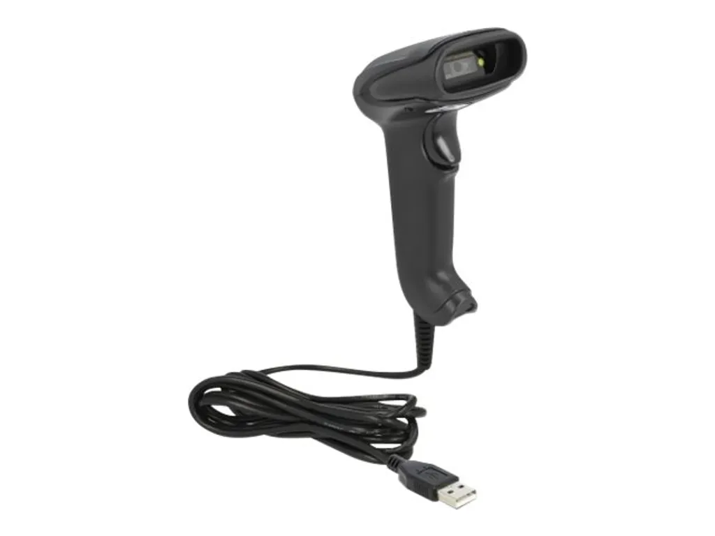 Lecteur de code barre 1D 2D Delock filaire avec câble USB version GER
