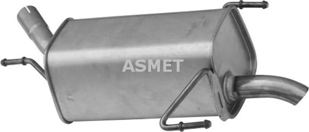 Silencieux arrière en acier aluminisé ASMET 5132 pour Opel Corsa C