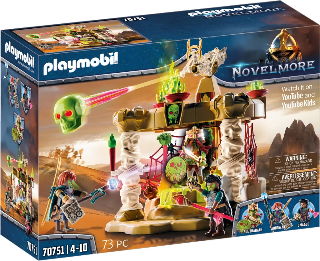 Jouet d'Aventure PLAYMOBIL 70751 Temple des Squelettes pour Enfants